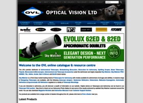 optical-products website screenshot